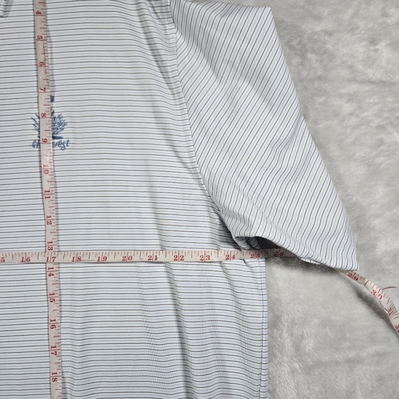 Peter Millar Men Polo Golf Summer Comfort Striped Extra Large Hillcrest Logo NWT - Picture 8 of 9